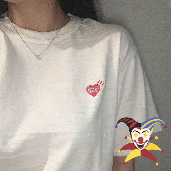 small heart embroidery human made t-shirt men women t shirt tee mens clothing 0227, White;black
small heart embroidery human made t-shirt men women t shirt tee mens clothing 0227, White;black