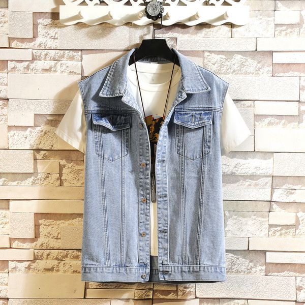 men's vests mens cotton casual waistcoat fashion streetwear jean solid color denim outwear men sleeveless jacket coat 230225, Black;white
men's vests mens cotton casual waistcoat fashion streetwear jean solid color denim outwear men sleeveless jacket coat 230225, Black;white