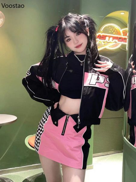 two piece dress spring autumn harajuku moto biker baseball uniform jackets skirt set women sweet y2k coat mini skirts girly gothic 2 piece s, White
two piece dress spring autumn harajuku moto biker baseball uniform jackets skirt set women sweet y2k coat mini skirts girly gothic 2 piece s, White