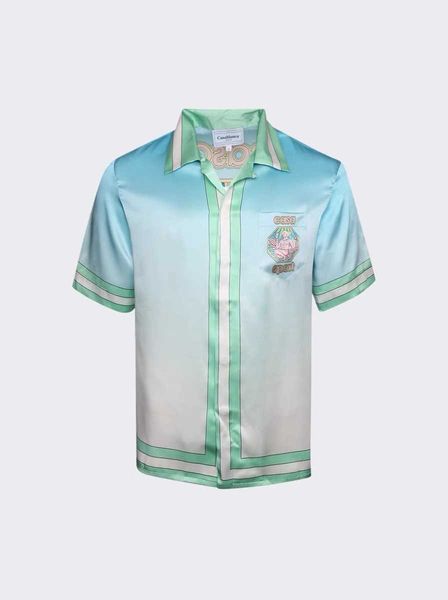 23ss new casablanca hawaii beach shirt men and women liberty torch print lovers same white twill silk shirt, White;black
23ss new casablanca hawaii beach shirt men and women liberty torch print lovers same white twill silk shirt, White;black