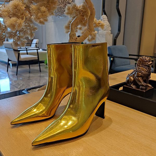 boots women high heels gold silver slip on ankle booties ladies luxury shoes designer short boot fashion gladiator pumps 230227, Black
boots women high heels gold silver slip on ankle booties ladies luxury shoes designer short boot fashion gladiator pumps 230227, Black
