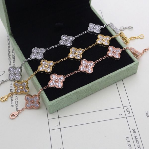 van clover bracelet designer four leaf clover bracelet 18k gold onyx jewellery women's holiday party gift, Golden;silver
van clover bracelet designer four leaf clover bracelet 18k gold onyx jewellery women's holiday party gift, Golden;silver