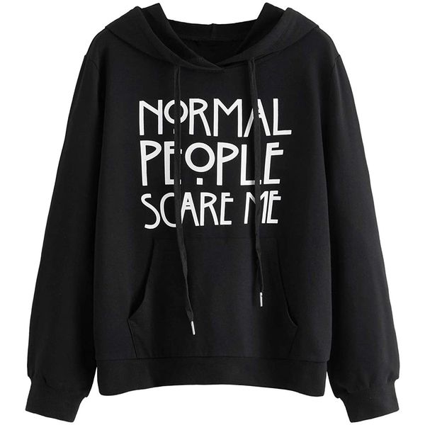 womens hoodies sweatshirts letter normal people scare me simple design women street wear longsleeve pullover autumn moletom 230227, Black
womens hoodies sweatshirts letter normal people scare me simple design women street wear longsleeve pullover autumn moletom 230227, Black