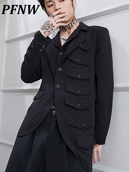 men's suits blazers pfnw autumn fashion niche design style winter tailored irregular asymmetric personality casual 12a5839 230227, White;black
men's suits blazers pfnw autumn fashion niche design style winter tailored irregular asymmetric personality casual 12a5839 230227, White;black
