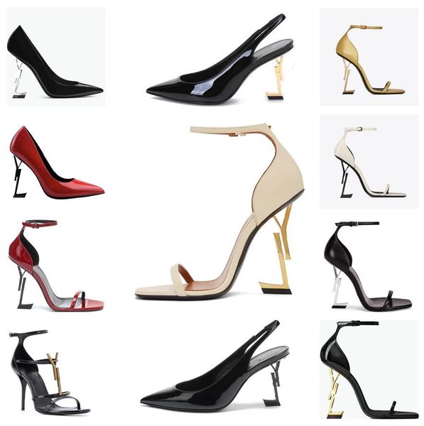designer dress shoes women's classic high heeled sandals luxury leather heels metal belt buckle letter heel fashion wedding party, Black
designer dress shoes women's classic high heeled sandals luxury leather heels metal belt buckle letter heel fashion wedding party, Black