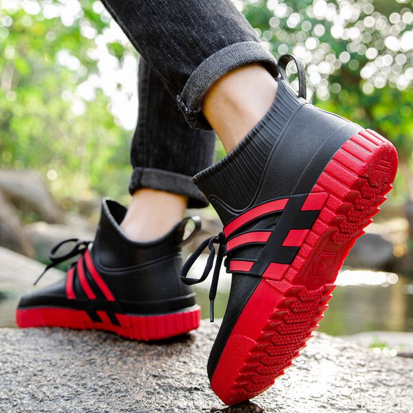 rain boots slip on rainboots mens rubber shoes fishing boots short rain shoes men garden boot waterproof lovers shoes rain boots 230227, Black;red
rain boots slip on rainboots mens rubber shoes fishing boots short rain shoes men garden boot waterproof lovers shoes rain boots 230227, Black;red