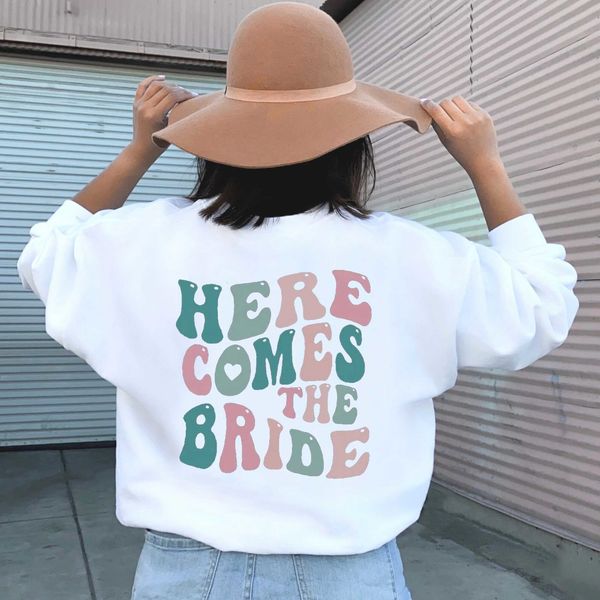 womens hoodies sweatshirts here comes the bride bachelorette party sweatshirt slogan cotton casual hipster vintage pullovers street style pa, Black
womens hoodies sweatshirts here comes the bride bachelorette party sweatshirt slogan cotton casual hipster vintage pullovers street style pa, Black