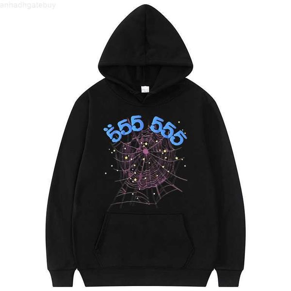 fashion creativity sp5der 555555 angel number hoodie men women spider web pattern sweatshirt loose clothing h9pr, Black
fashion creativity sp5der 555555 angel number hoodie men women spider web pattern sweatshirt loose clothing h9pr, Black