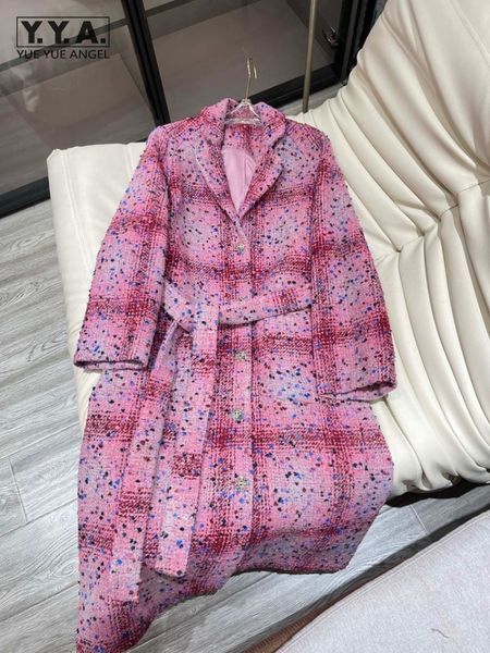 women's wool blends fashion women woolen overcoat single breasted elegant autumn winter long sleeve plaid coat office lady retro jacket, Black
women's wool blends fashion women woolen overcoat single breasted elegant autumn winter long sleeve plaid coat office lady retro jacket, Black