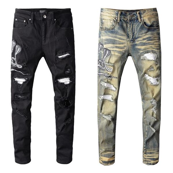famous mens designer skinny slim elastic denim pant fit biker jean fashion zipper ripped pants casual trousers207c, Blue
famous mens designer skinny slim elastic denim pant fit biker jean fashion zipper ripped pants casual trousers207c, Blue