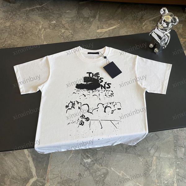 xinxinbuy men designer tee t shirt 23ss music concert graffiti print short sleeve cotton women white black xs-l, Black;brown
xinxinbuy men designer tee t shirt 23ss music concert graffiti print short sleeve cotton women white black xs-l, Black;brown