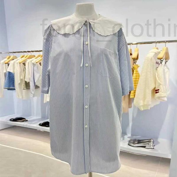women's blouses & shirts designer striped shirt skirt cool and cute baby collar sweet age reducing loose skinny dress 2022 new summer a, White
women's blouses & shirts designer striped shirt skirt cool and cute baby collar sweet age reducing loose skinny dress 2022 new summer a, White