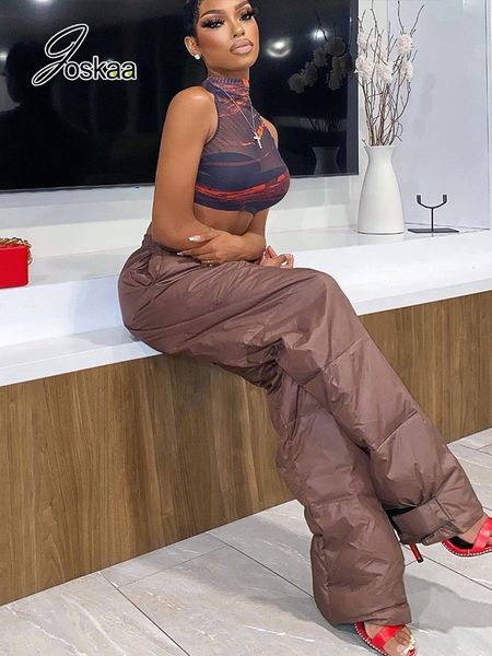 women's pants capris joskaa brown wide leg pant cargo woman y2k padded trouser women casual warm pants autumn winter streetwear 230227, Black;white
women's pants capris joskaa brown wide leg pant cargo woman y2k padded trouser women casual warm pants autumn winter streetwear 230227, Black;white