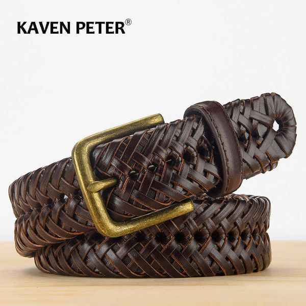 belts male genuine leather belt for men knitted strap vintage designer jeans braided belts without holes cummerbunds l230225, Black;brown
belts male genuine leather belt for men knitted strap vintage designer jeans braided belts without holes cummerbunds l230225, Black;brown