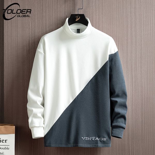 men's hoodies sweatshirts men turtleneck sweatshirts fashion solid patchwork streetwear pullovers soft letter embroidery long sleeve ma, Black
men's hoodies sweatshirts men turtleneck sweatshirts fashion solid patchwork streetwear pullovers soft letter embroidery long sleeve ma, Black