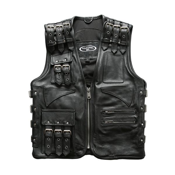 men's vests read description ha97105 asian size super quality cow skin adjustable cowhide leather stylish rider vest 230225, Black;white
men's vests read description ha97105 asian size super quality cow skin adjustable cowhide leather stylish rider vest 230225, Black;white
