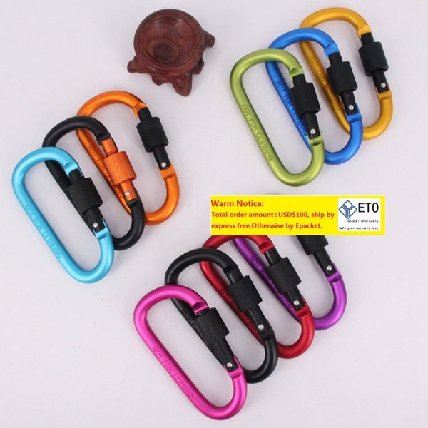 aluminum carabiners camping outdoor aluminum alloy d screw lock carabiner clip hook camping keychain screwgate screw locking thickened diame
aluminum carabiners camping outdoor aluminum alloy d screw lock carabiner clip hook camping keychain screwgate screw locking thickened diame