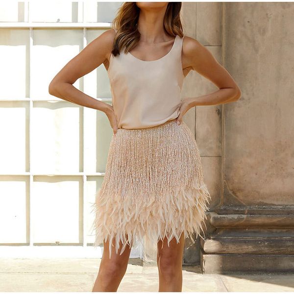 skirts fringe feather vest skirt set women solid tank sheath hip package mini female party club tassel outfits 230225, Black
skirts fringe feather vest skirt set women solid tank sheath hip package mini female party club tassel outfits 230225, Black