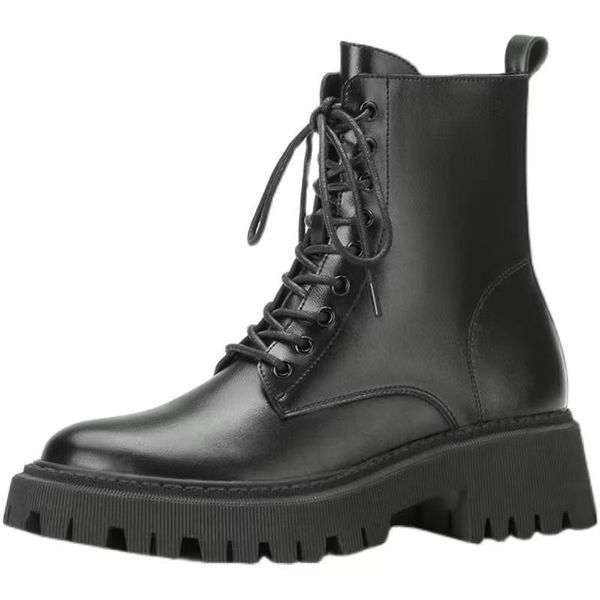boots women's casual shoes spring and autumn style can match british retro midlength martin 230227, Black
boots women's casual shoes spring and autumn style can match british retro midlength martin 230227, Black