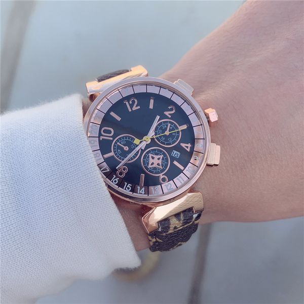 luxury watch dress designer number dial mens women dress quartz watch letterlv leather clock christmas with box lv3, Slivery;brown
luxury watch dress designer number dial mens women dress quartz watch letterlv leather clock christmas with box lv3, Slivery;brown