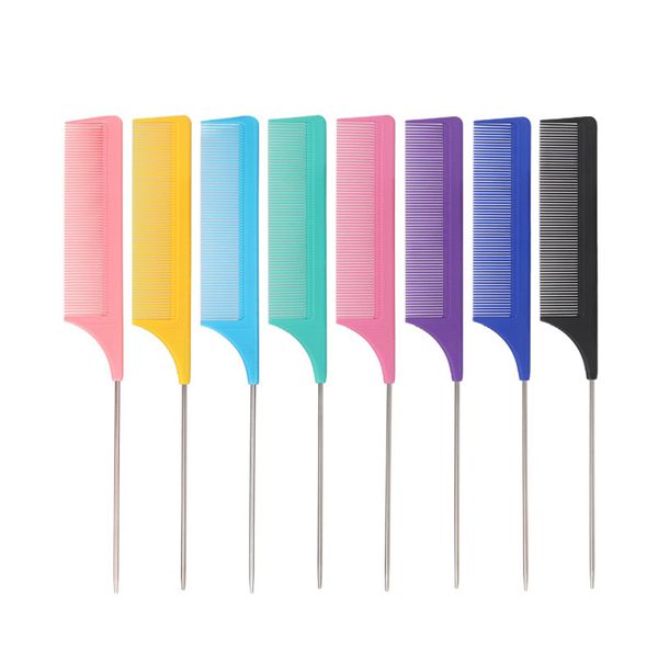 professional pointed tail hair comb anti-static hair brush dye barber steel needle comb salon hairdresser barber accessories 2241, Silver
professional pointed tail hair comb anti-static hair brush dye barber steel needle comb salon hairdresser barber accessories 2241, Silver