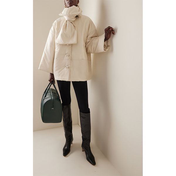 women's wool blends winter long sleeve jacket knot button glossy champagne removable scarf collar thin cotton coat 230227, Black 
women's wool blends winter long sleeve jacket knot button glossy champagne removable scarf collar thin cotton coat 230227, Black