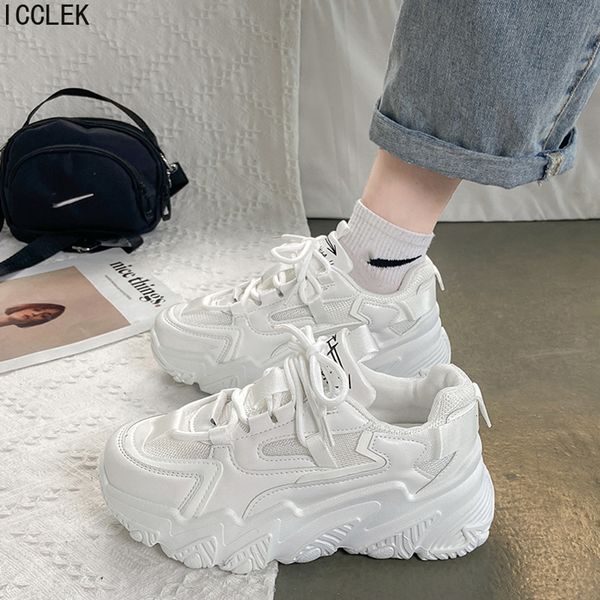 dress shoes women' sneakers thick bottom platform vulcanize casual chunky running shoes for woman autumn winter female 230227, Black
dress shoes women' sneakers thick bottom platform vulcanize casual chunky running shoes for woman autumn winter female 230227, Black