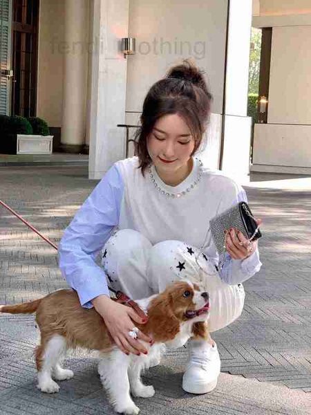 women's t-shirt designer shenzhen nanyou high-end 2022 spring and summer clean refreshing relaxed fengshui diamond stripe splice t 942j, White
women's t-shirt designer shenzhen nanyou high-end 2022 spring and summer clean refreshing relaxed fengshui diamond stripe splice t 942j, White