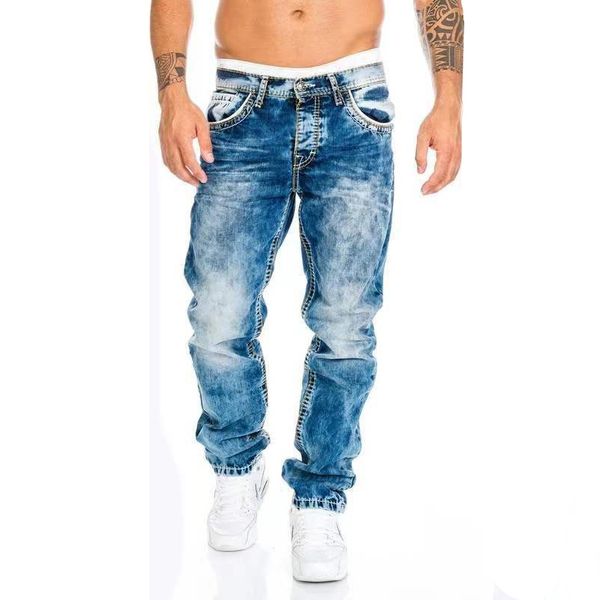 men's jeans fashion classic denim blue black senior loose pants business casual brand overalls almani men 230225
men's jeans fashion classic denim blue black senior loose pants business casual brand overalls almani men 230225