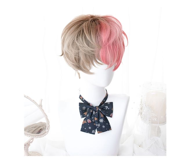 everyday gay men lolita wig harajuku s men's style short short curly hair, Black
everyday gay men lolita wig harajuku s men's style short short curly hair, Black