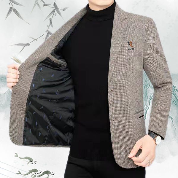men's suits blazers spring autumn korean style men suit coats smart casual blazer jackets 230227, White;black
men's suits blazers spring autumn korean style men suit coats smart casual blazer jackets 230227, White;black
