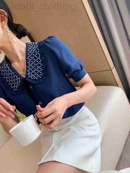 women's blouses & shirts designer shenzhen nanyou high-end 2021 spring ballast new style lapel with diamond decoration short-sleeve cry, White
women's blouses & shirts designer shenzhen nanyou high-end 2021 spring ballast new style lapel with diamond decoration short-sleeve cry, White
