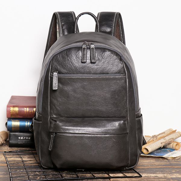 school bags retro simple cowhide backpack bag men and women field camp storage black classic design leather 230227
school bags retro simple cowhide backpack bag men and women field camp storage black classic design leather 230227