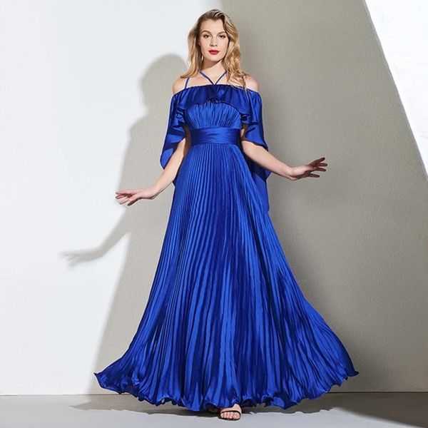 royal blue chiffon off shoulder pleated long beaded elegant party evening dresses for womens vestido de festa longo formal gowns, Black;red
royal blue chiffon off shoulder pleated long beaded elegant party evening dresses for womens vestido de festa longo formal gowns, Black;red