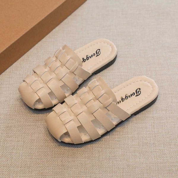 sandals girl's summer slippers pu cover toe children beige black sliders soft outdoor leisure style 2636 kids beach sandals z0225, Black;red
sandals girl's summer slippers pu cover toe children beige black sliders soft outdoor leisure style 2636 kids beach sandals z0225, Black;red