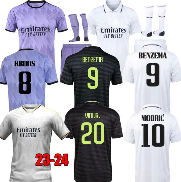 22 23 24 benzema soccer jerseys real madrids 2023 2024 vini jr kit camiseta camavinga tchouameni football shirt kids sets uniform socks, Black;yellow
22 23 24 benzema soccer jerseys real madrids 2023 2024 vini jr kit camiseta camavinga tchouameni football shirt kids sets uniform socks, Black;yellow