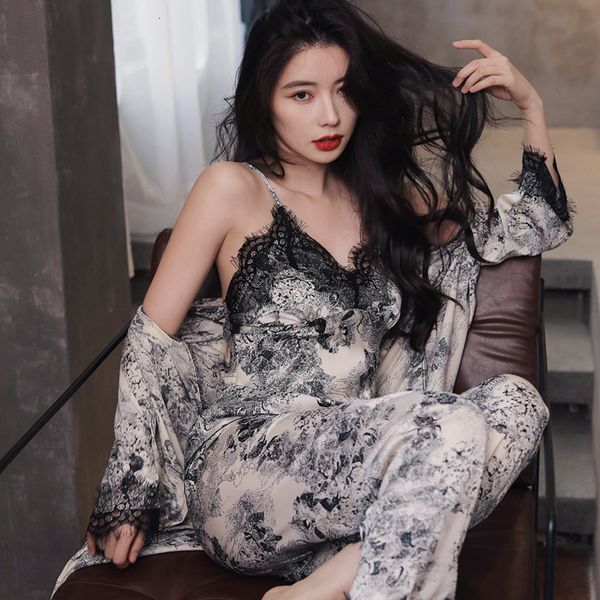 womens sleepwear lisacmvpnel 3 pcs suit women pajamas ice silk lace long sleeve pyjamas print fashion 230227, Black;red
womens sleepwear lisacmvpnel 3 pcs suit women pajamas ice silk lace long sleeve pyjamas print fashion 230227, Black;red
