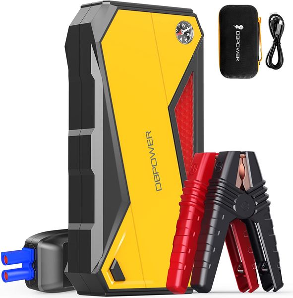 dbpower 800a 18000mah portable car jump starter battery booster with smart charging port portable power bank charger with ultra-safe jumper
dbpower 800a 18000mah portable car jump starter battery booster with smart charging port portable power bank charger with ultra-safe jumper