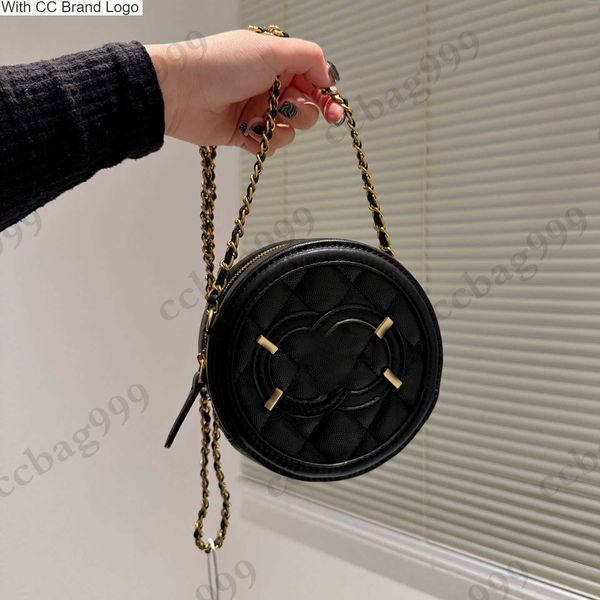 cc brand cross body designer mini round cake chain bags calfskin caviar genuine leather vintage badge quilted hardware chain shoulder crossb
cc brand cross body designer mini round cake chain bags calfskin caviar genuine leather vintage badge quilted hardware chain shoulder crossb