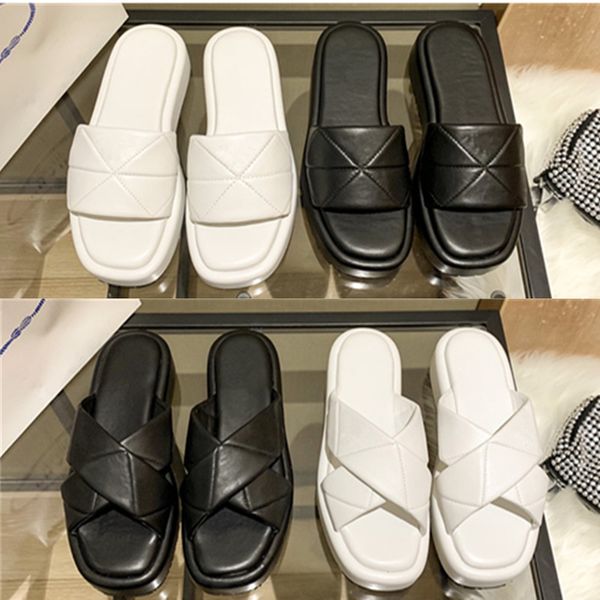 thick bottom quilted sole logo slippers italy criss cross strap slides platform sandal leather summer shoes beach pool pillow slide lady lea, Black
thick bottom quilted sole logo slippers italy criss cross strap slides platform sandal leather summer shoes beach pool pillow slide lady lea, Black