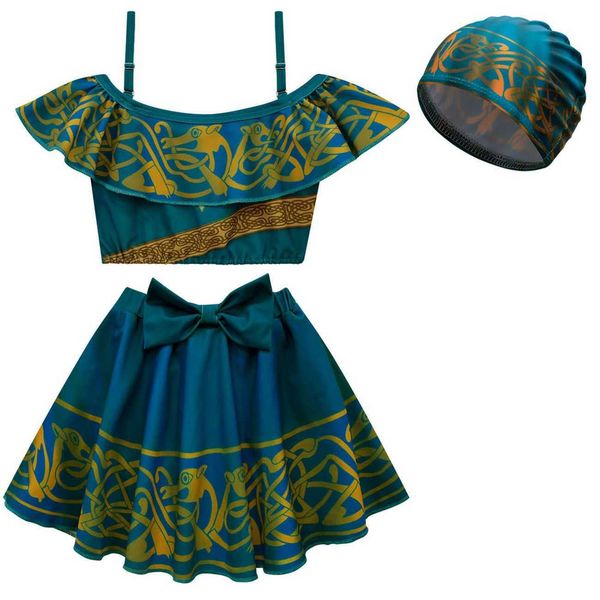 two-pieces girls swimwear princess merida kids bikini set brave story girls swimming outfits children swimwear kids beachwear with cap, Blue
two-pieces girls swimwear princess merida kids bikini set brave story girls swimming outfits children swimwear kids beachwear with cap, Blue
