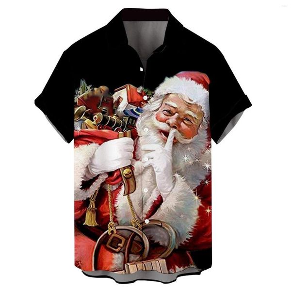 t shirttmen's t shirts mens printed christmas short sleeve button down beach shirt for man t, White;black
t shirttmen's t shirts mens printed christmas short sleeve button down beach shirt for man t, White;black