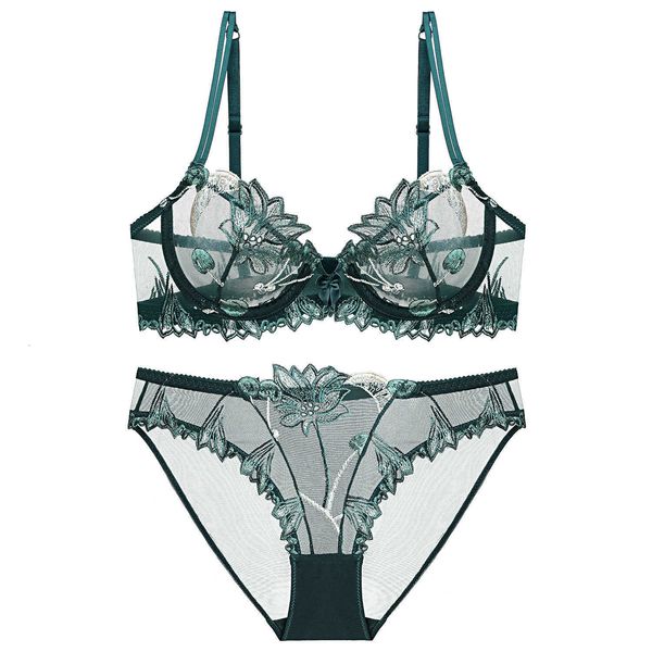 lace bra upper support super underwear embroidered transparent large chest small women's set up9002, Red;black
lace bra upper support super underwear embroidered transparent large chest small women's set up9002, Red;black