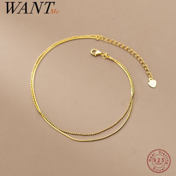 anklets wantme 925 sterling silver simple double snake bone round beads charm anklet for women fine 18k gold chain bohemian jewelry 230228, Red;blue
anklets wantme 925 sterling silver simple double snake bone round beads charm anklet for women fine 18k gold chain bohemian jewelry 230228, Red;blue