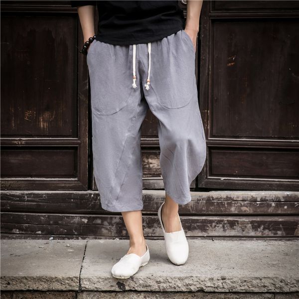 men's pants chinese loose men's cotton linen pants male summer breathable solid color linen cropped pants fitness streetwear plus, Black
men's pants chinese loose men's cotton linen pants male summer breathable solid color linen cropped pants fitness streetwear plus, Black