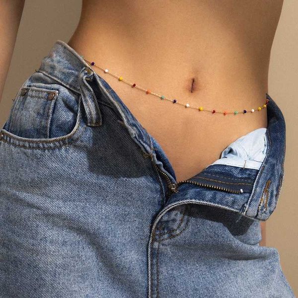 creative colorful rice bead tassel single layer waist chain sweet cool geometric star chain body jewelry
creative colorful rice bead tassel single layer waist chain sweet cool geometric star chain body jewelry