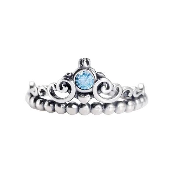 new animation series blue crown ring european and american finger rings for women female, Golden;silver
new animation series blue crown ring european and american finger rings for women female, Golden;silver