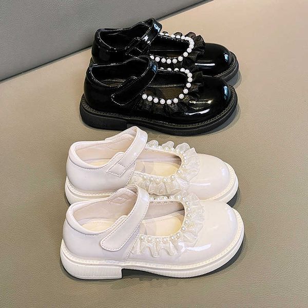 2023 spring 1 chil1en's shoes girls' leather shoes shallow single shoes korean version lace bow princess shoes performance shoes, Black
2023 spring 1 chil1en's shoes girls' leather shoes shallow single shoes korean version lace bow princess shoes performance shoes, Black