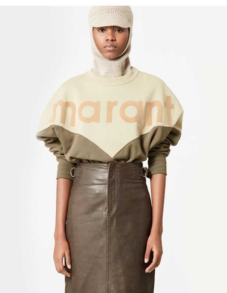 isabel marant women designer sweater fashion pullover sweatshirts contrast cotton hoodies loose crew neck sportshirts, Black
isabel marant women designer sweater fashion pullover sweatshirts contrast cotton hoodies loose crew neck sportshirts, Black