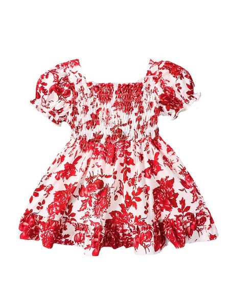 1 summer chil1en's wear new fashion girl sweet floral print pull bubble sleeve 1ess trend, Blue
1 summer chil1en's wear new fashion girl sweet floral print pull bubble sleeve 1ess trend, Blue